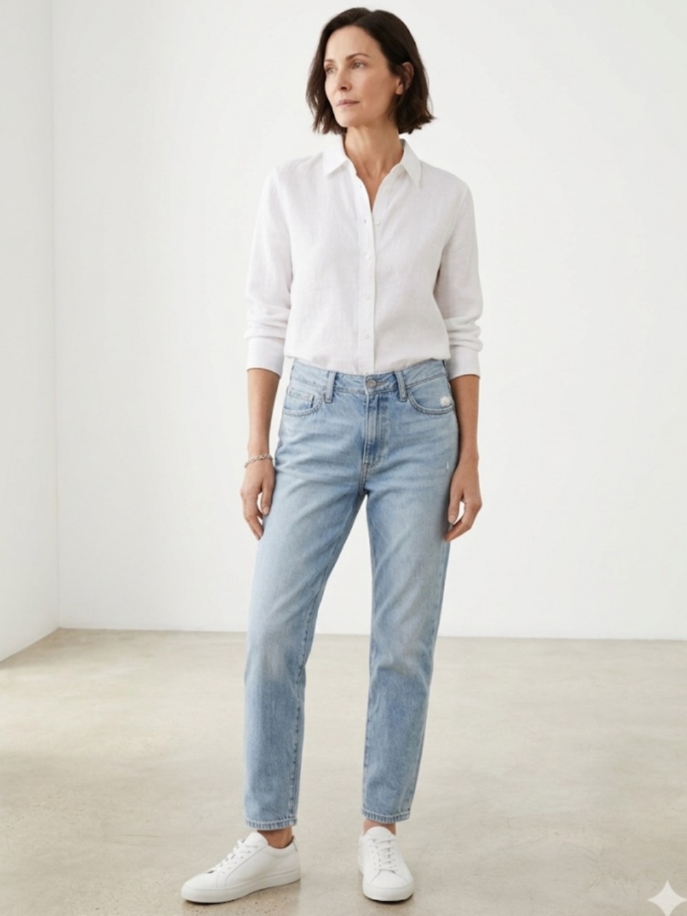 Sam Edelman The Mary Jane Boyfriend Mid Rise Relaxed Straight Jeans Size 2/26
